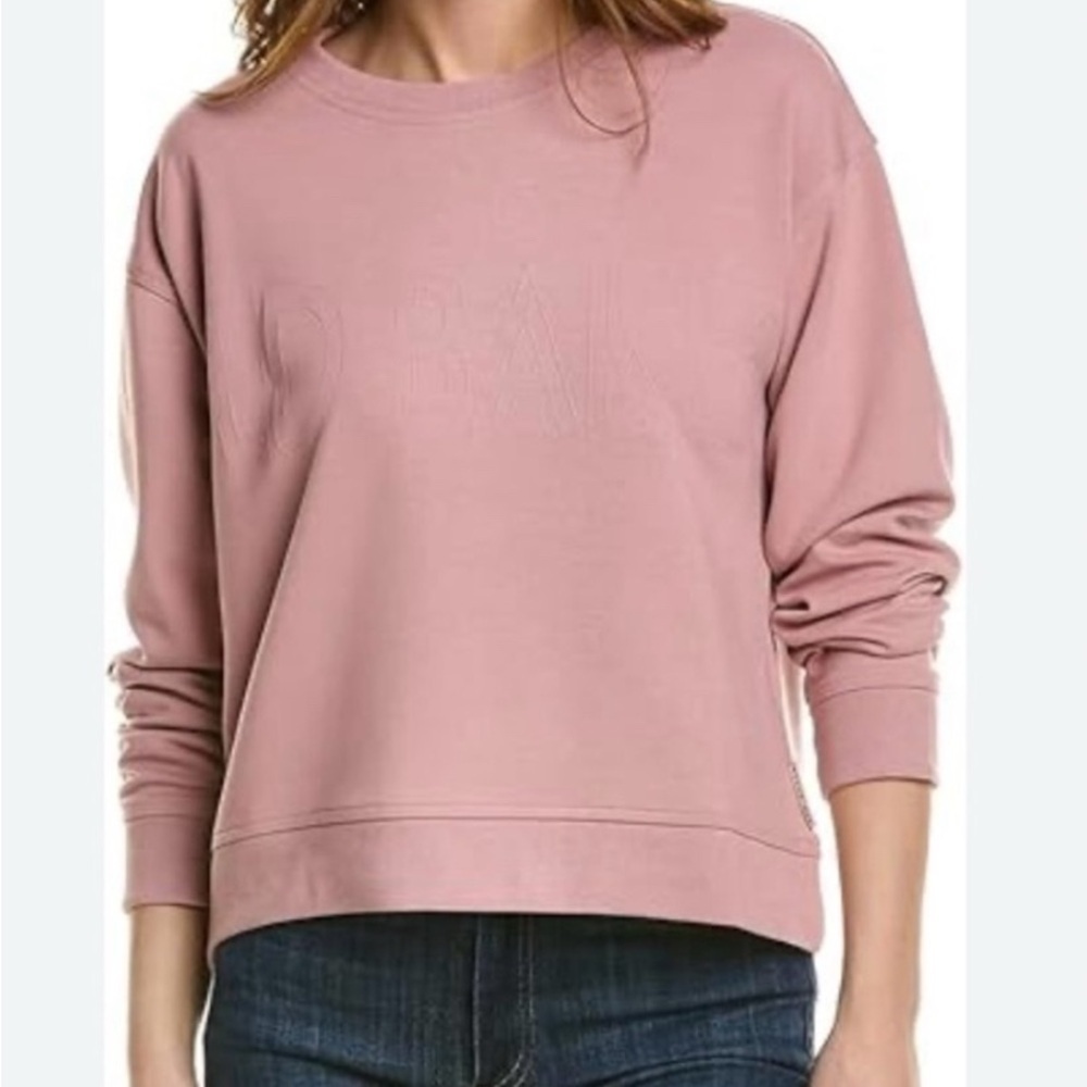 Ted Baker women’s Logo Sweater Crew Neck Pink soft sweatshirt spring preppy
